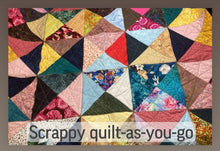 Load image into Gallery viewer, GRANNY SQUARES: STASHBUSTING QUILT-AS-YOU-GO PROJECT >>> FREE!