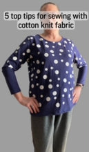 Load image into Gallery viewer, SEW YOUR OWN KNIT FABRIC T-SHIRT