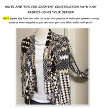 Load image into Gallery viewer, eBOOK: LIZ'S TOP 50 TIPS FOR SEWING GARMENTS WITH KNIT FABRICS