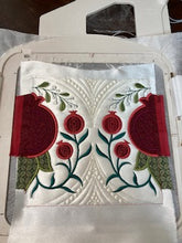 Load image into Gallery viewer, SEW-ALONG: MACHINE EMBROIDERED POMEGRANATES