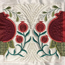 Load image into Gallery viewer, SEW-ALONG: MACHINE EMBROIDERED POMEGRANATES